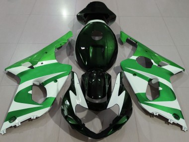 2000-2002 Deep Green & logos Suzuki GSXR 1000 Motorcycle Fairings