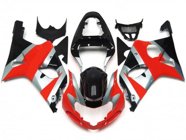 2000-2002 Gloss Red OEM style Kit Suzuki GSXR 1000 Motorcycle Fairings