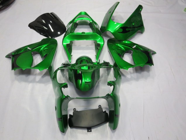 2000-2002 Green Kawasaki ZX6R Motorcycle Fairings 2000-2002 Green Kawasaki ZX6R Motorcycle Fairings