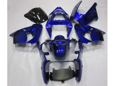 2000-2002 Metallic Blue Kawasaki ZX6R Motorcycle Fairings