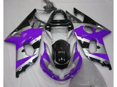 2000-2002 Purple Silver OEM Style Suzuki GSXR 1000 Motorcycle Fairings
