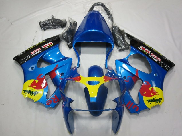 2000-2002 Red Bull Kawasaki ZX6R Motorcycle Fairings 2000-2002 Red Bull Kawasaki ZX6R Motorcycle Fairings