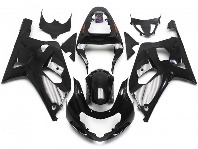 2001-2003 Gloss Black W Red Decal Suzuki GSXR 600-750 Motorcycle Fairings 2001-2003 Gloss Black W Red Decal Suzuki GSXR 600-750 Motorcycle Fairings