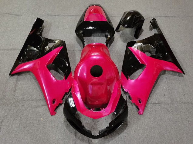 2001-2003 Gloss Pink and Black Suzuki GSXR 600-750 Motorcycle Fairings 2001-2003 Gloss Pink and Black Suzuki GSXR 600-750 Motorcycle Fairings