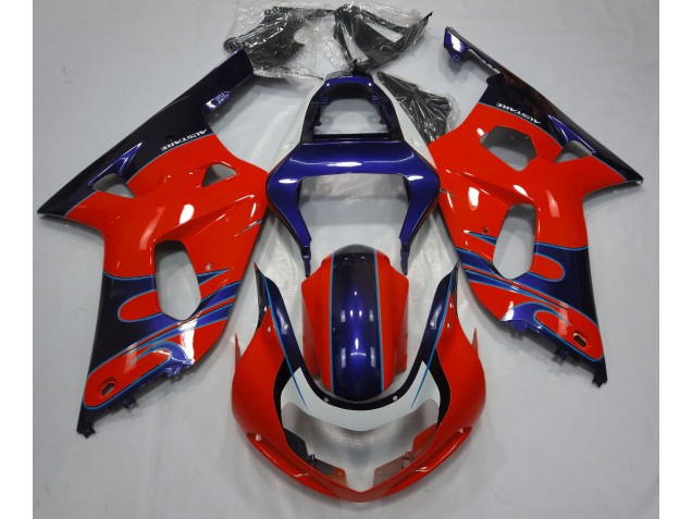 2001-2003 Gloss Red & Blue Suzuki GSXR 600-750 Motorcycle Fairings 2001-2003 Gloss Red & Blue Suzuki GSXR 600-750 Motorcycle Fairings