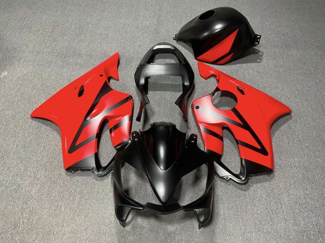 2001-2003 Matte Black and Red Honda CBR600 F4i Motorcycle Fairings 2001-2003 Matte Black and Red Honda CBR600 F4i Motorcycle Fairings
