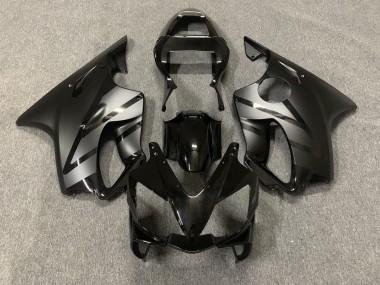2001-2003 Matte and Gloss Black Honda CBR600 F4i Motorcycle Fairings