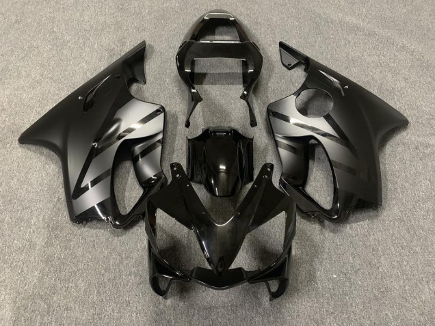 2001-2003 Matte and Gloss Black Honda CBR600 F4i Motorcycle Fairings 2001-2003 Matte and Gloss Black Honda CBR600 F4i Motorcycle Fairings