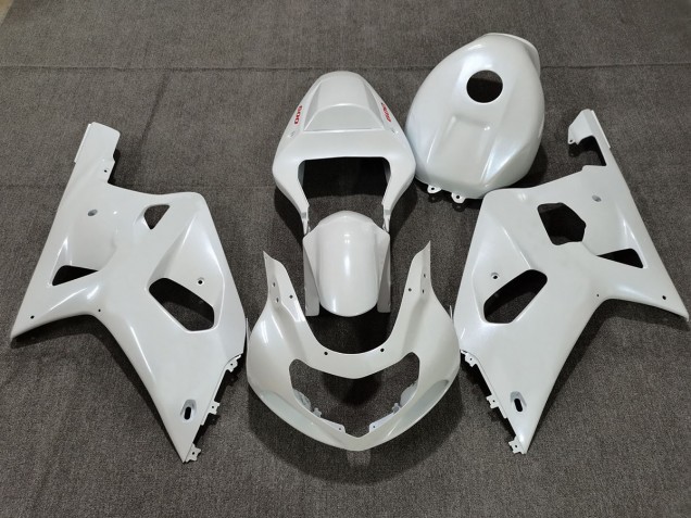 2001-2003 Pearl White Red Logos Suzuki GSXR 600-750 Motorcycle Fairings 2001-2003 Pearl White Red Logos Suzuki GSXR 600-750 Motorcycle Fairings
