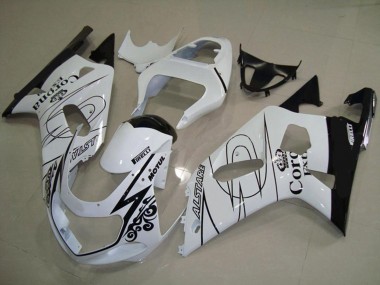 2001-2003 White Corona Suzuki GSXR 600-750 Motorcycle Fairings