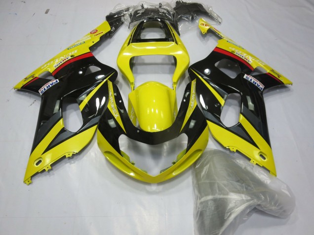 2001-2003 Yellow Black and Grey Suzuki GSXR 600-750 Motorcycle Fairings 2001-2003 Yellow Black and Grey Suzuki GSXR 600-750 Motorcycle Fairings