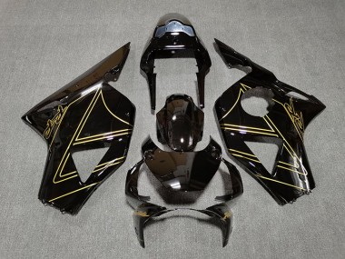2002-2003 Gloss Black & Gold Honda CBR954 Motorcycle Fairings