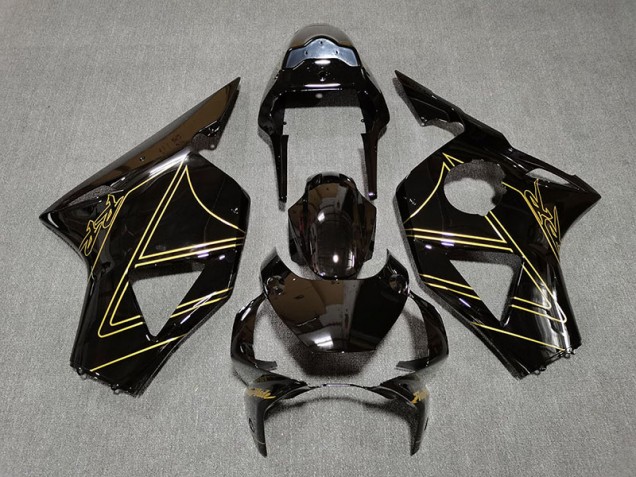 2002-2003 Gloss Black & Gold Honda CBR954 Motorcycle Fairings 2002-2003 Gloss Black & Gold Honda CBR954 Motorcycle Fairings