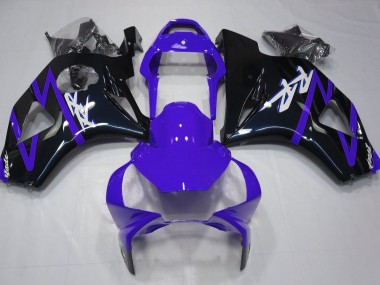 2002-2003 Gloss Black and Purple Honda CBR954 Motorcycle Fairings