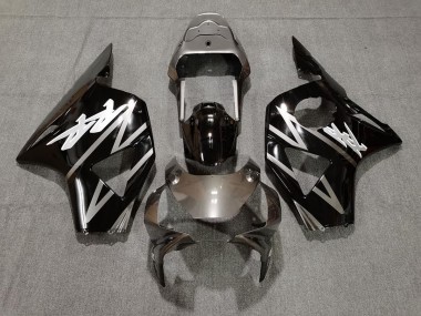 2002-2003 Gloss Silver and Black Honda CBR954 Motorcycle Fairings