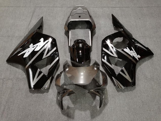 2002-2003 Gloss Silver and Black Honda CBR954 Motorcycle Fairings 2002-2003 Gloss Silver and Black Honda CBR954 Motorcycle Fairings
