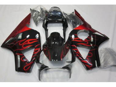 2002-2003 Red Flame Honda CBR954 Motorcycle Fairings
