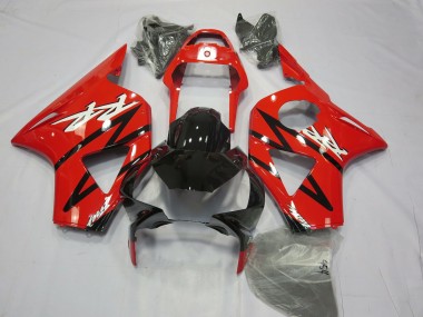 2002-2003 Red and Black No.2 Honda CBR954 Motorcycle Fairings