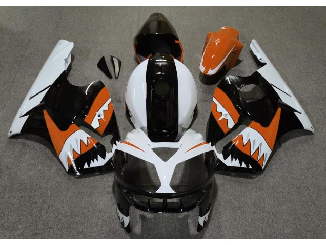 2002-2005 Orange Shark Kawasaki ZX12R Motorcycle Fairings 2002-2005 Orange Shark Kawasaki ZX12R Motorcycle Fairings