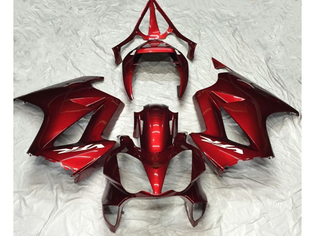 2002-2012 Deep Red Plain Honda VFR800 Motorcycle Fairings 2002-2012 Deep Red Plain Honda VFR800 Motorcycle Fairings