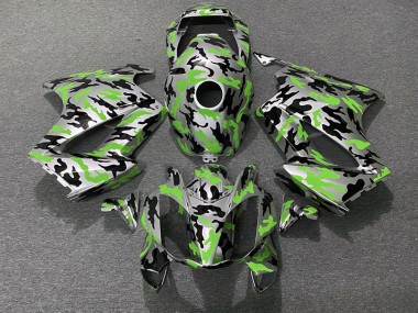 2002-2012 Green Camo Honda VFR800 Motorcycle Fairings