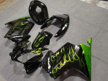 2002-2012 Green Flame Honda VFR800 Motorcycle Fairings