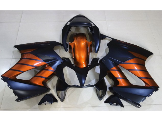 2002-2012 Matte Black & Orange Honda VFR800 Motorcycle Fairings 2002-2012 Matte Black & Orange Honda VFR800 Motorcycle Fairings