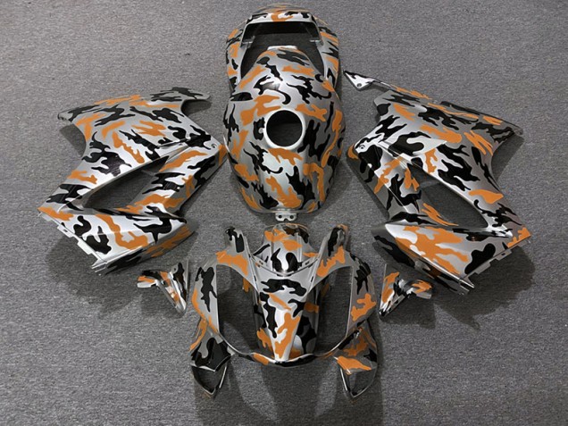 2002-2012 Orange Camo Honda VFR800 Motorcycle Fairings 2002-2012 Orange Camo Honda VFR800 Motorcycle Fairings