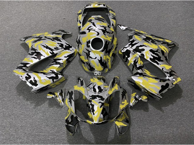 2002-2012 Yellow Camo Honda VFR800 Motorcycle Fairings 2002-2012 Yellow Camo Honda VFR800 Motorcycle Fairings