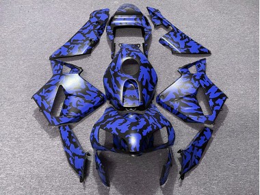 2003-2004 Blue Camo Honda CBR600RR Motorcycle Fairings
