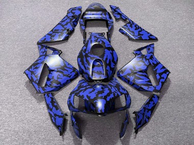 2003-2004 Blue Camo Honda CBR600RR Motorcycle Fairings