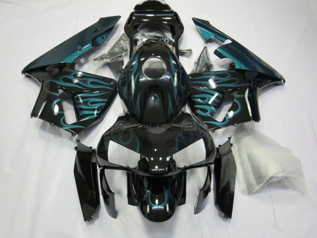 2003-2004 Blue Flame Honda CBR600RR Motorcycle Fairings 2003-2004 Blue Flame Honda CBR600RR Motorcycle Fairings