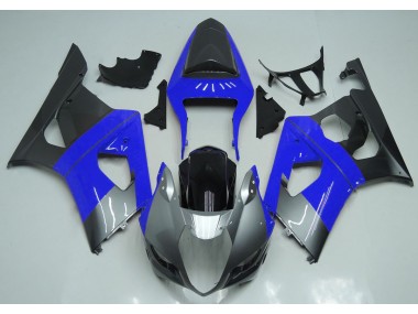 2003-2004 Blue Silver and Black Suzuki GSXR 1000 Motorcycle Fairings