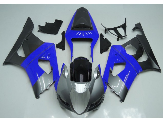 2003-2004 Blue Silver and Black Suzuki GSXR 1000 Motorcycle Fairings 2003-2004 Blue Silver and Black Suzuki GSXR 1000 Motorcycle Fairings