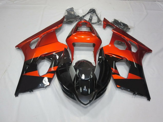 2003-2004 Burnt orange and Black Suzuki GSXR 1000 Motorcycle Fairings 2003-2004 Burnt orange and Black Suzuki GSXR 1000 Motorcycle Fairings