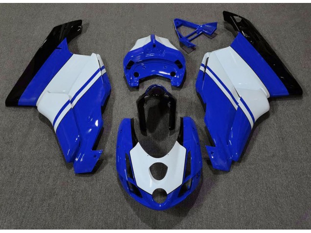 2003-2004 Gloss Blue & White Ducati 749 999 Motorcycle Fairings 2003-2004 Gloss Blue & White Ducati 749 999 Motorcycle Fairings