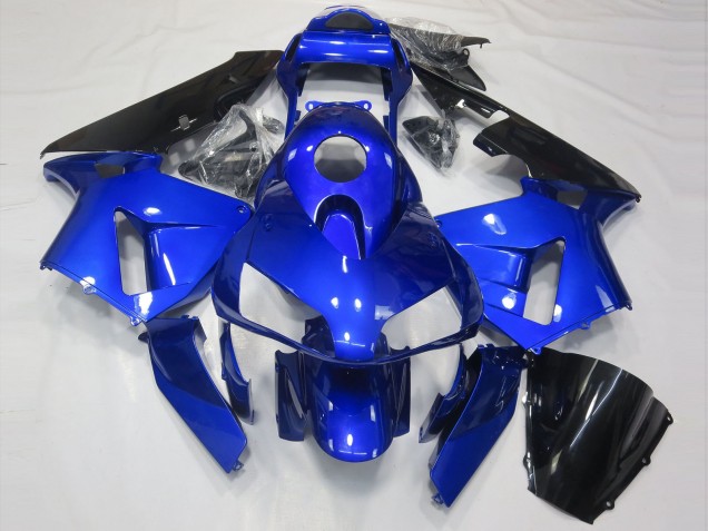 2003-2004 Gloss Blue and Black Honda CBR600RR Motorcycle Fairings 2003-2004 Gloss Blue and Black Honda CBR600RR Motorcycle Fairings