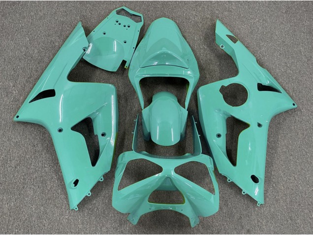 2003-2004 Gloss Cyan Plain Kawasaki ZX6R Motorcycle Fairings 2003-2004 Gloss Cyan Plain Kawasaki ZX6R Motorcycle Fairings