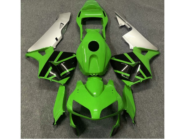 2003-2004 Gloss Green & Matte Silver Honda CBR600RR Motorcycle Fairings 2003-2004 Gloss Green & Matte Silver Honda CBR600RR Motorcycle Fairings