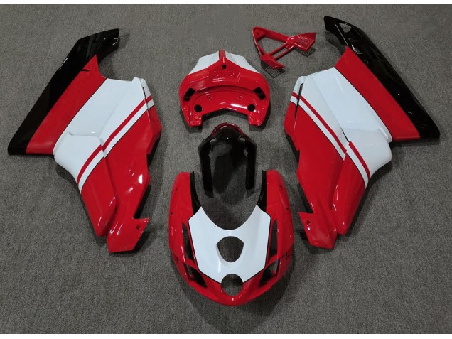 2003-2004 Gloss Red & White Ducati 749 999 Motorcycle Fairings 2003-2004 Gloss Red & White Ducati 749 999 Motorcycle Fairings