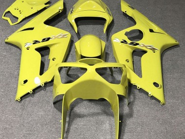 2003-2004 Gloss Yellow Kawasaki ZX6R Motorcycle Fairings