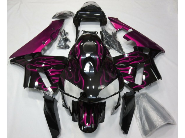 2003-2004 Hot Pink Flames Honda CBR600RR Motorcycle Fairings 2003-2004 Hot Pink Flames Honda CBR600RR Motorcycle Fairings