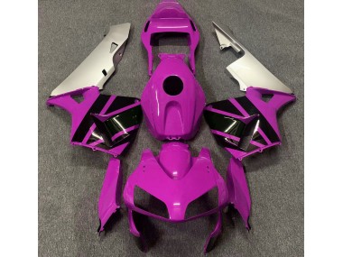 2003-2004 Hot Pink & Matte Silver Honda CBR600RR Motorcycle Fairings