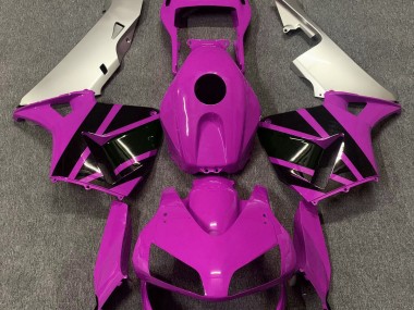 2003-2004 Hot Pink & Matte Silver Honda CBR600RR Motorcycle Fairings