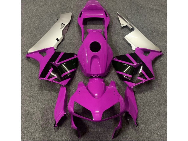2003-2004 Hot Pink & Matte Silver Honda CBR600RR Motorcycle Fairings 2003-2004 Hot Pink & Matte Silver Honda CBR600RR Motorcycle Fairings