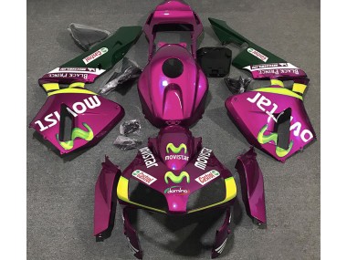 2003-2004 Hot Pink Movistar Honda CBR600RR Motorcycle Fairings