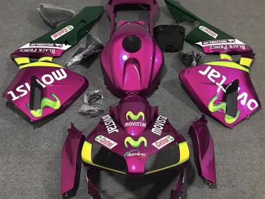 2003-2004 Hot Pink Movistar Honda CBR600RR Motorcycle Fairings
