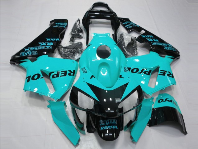 2003-2004 Light Blue Repsol Honda CBR600RR Motorcycle Fairings 2003-2004 Light Blue Repsol Honda CBR600RR Motorcycle Fairings