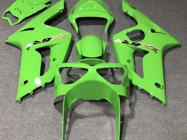 2003-2004 Light Green Kawasaki ZX6R Motorcycle Fairings