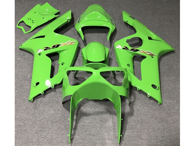 2003-2004 Light Green Kawasaki ZX6R Motorcycle Fairings 2003-2004 Light Green Kawasaki ZX6R Motorcycle Fairings